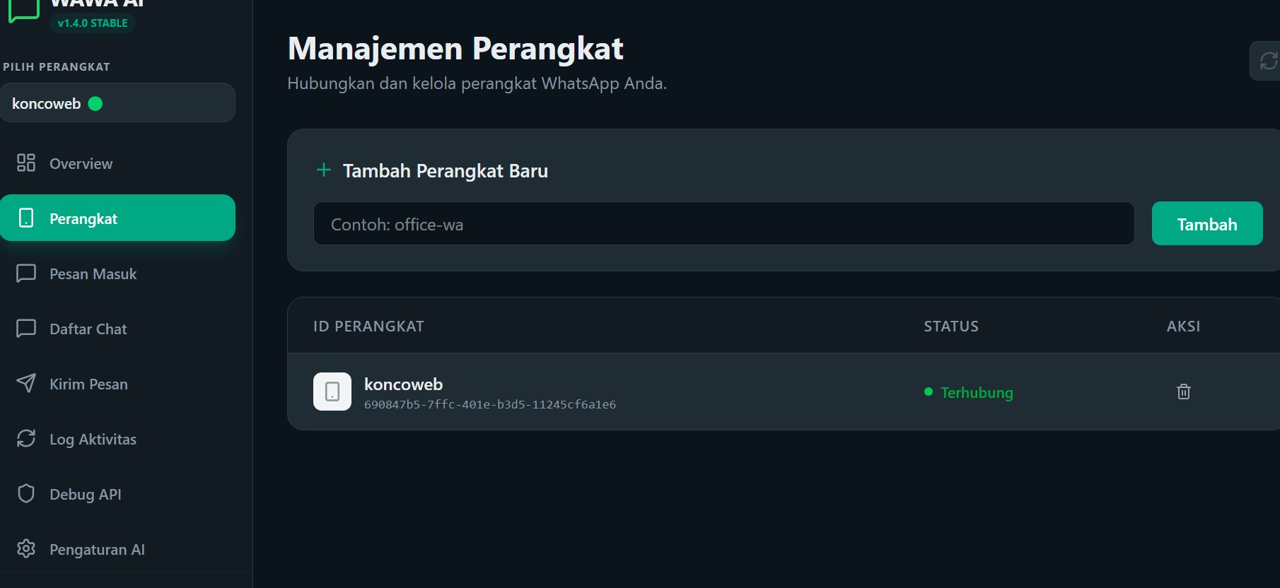 Template Bot Whatsapp  AI Studio 4