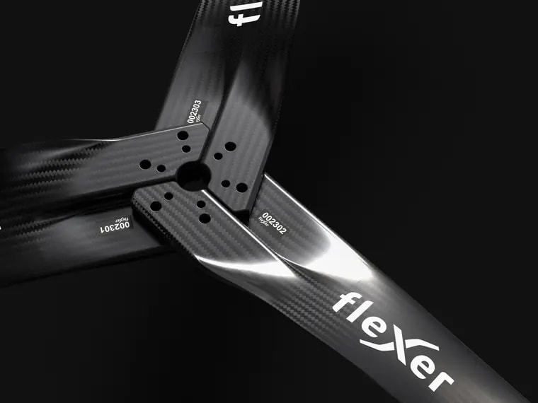 Official render of the FleXer 3-blade hub.