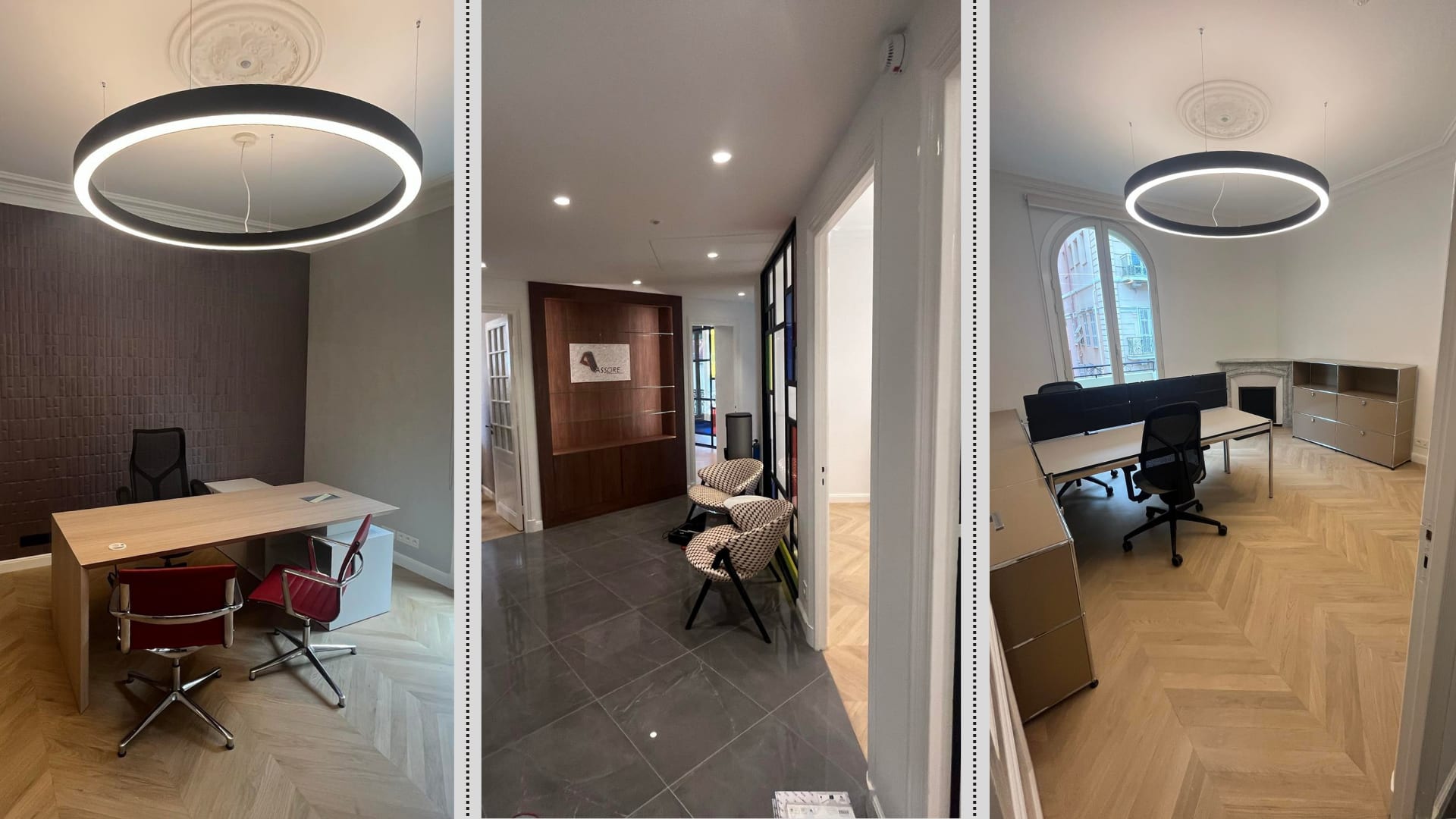 Détail des spots LED orientables
