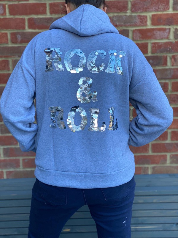 Rock & Roll Hoodie London Women Fashion Boutique Ukwide