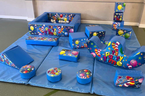 Party Time Soft Play, a soft play set for hire from Jaimie's Castles