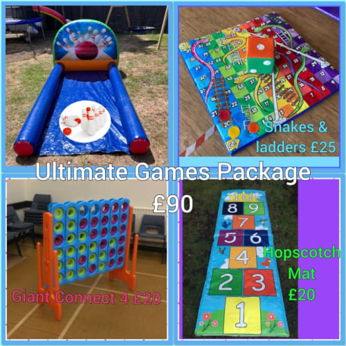 Ultimate Games Package, a party package for hire from Jaimie's Castles