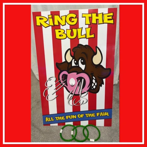 Ring The Bull, a inflatable game for hire from Jaimie's Castles