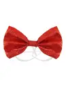 Red Glitter Bow Tie