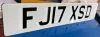 New Style Recessed Road Legal Car Number Plates