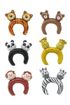 Inflatable Assorted Animal Headbands Pack Of 12