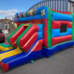 17x12  X 8ft 10 High Lets Party Box Castle With Slide