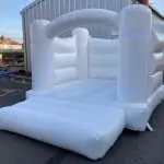 10x12 Gloss White Economy Castle With Shaped Tube