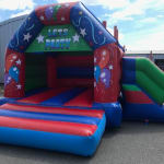 14 X17 A Frame Red And Blue Slide Bounce Combi Castle