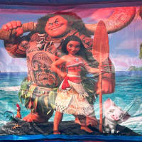 15ft X 12ft Pink And Purple Castle - Moana Theme