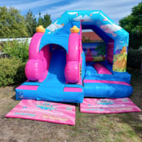 15x12ft Princess Carriage Slide Castle
