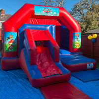 Red And Blue Combo Castle - Paw Patrol Theme