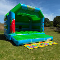 Dino Themed Green And Blue Castle