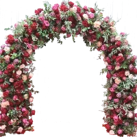 Red, Pink & Peach Rose Garden Arch