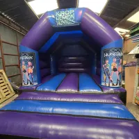 Blue And Purple A Frame Bouncy Castle K-pop Demon Hunters