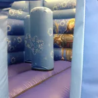 13ft By 20ft Frozen Bouncy Castle Slide Combo