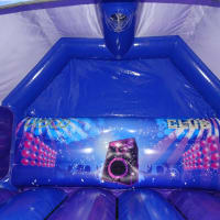 Adult Disco Bouncy Castle Blue