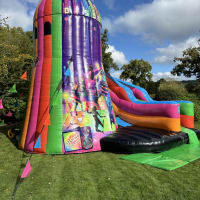 10ft Platform Neon Disco Helter Skelter Slide