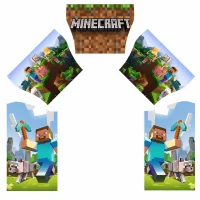 12ft X 18ft Blue And Green Combi - Minecraft Artwork