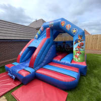 Giant Obstacle Course  Mega Slide  4 Inflatable Games And Castles