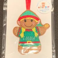 Ginger Christmas Elf Girl