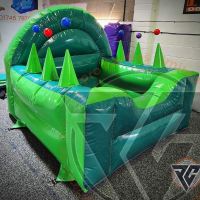 6ft X 7ft X 5ft Two Tone Green Ball Pool With Jugglers