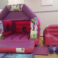 Themed Bouncy Castle With Slide And Ballpool And 6 Didi Cars