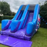 Inflatable Slide  Purple And Blue Outdoor Or Indoor Slide