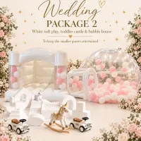 Wedding  Package 2- Toddler Bouncy Castle Soft Play And Bubble House