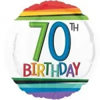 18 Inch Rainbow Celebration Balloons