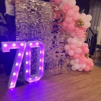 2 Led Numbers And Balloon Display