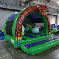 12ft X 12ft Curved Dinosaur Bouncy Castle