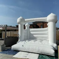 White 12ft X 12ft Bouncy Castle