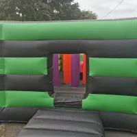 Green Inflatable Assault Course
