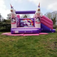 Unicorn Bouncy Castle With Slide