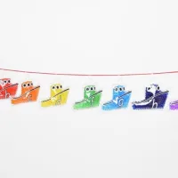 Rainbow Gel Alphabet Boats