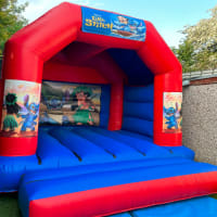 15ft X 12ft Blue And Red Castle - Lilo And Stitch Theme