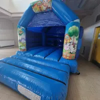 Blue Farmyard Bouncy Castle