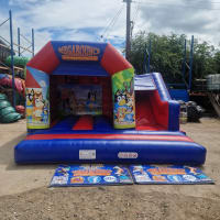 15ft X 15ft Bluey Themed Bouncy Castle With Slide