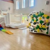 Bouncy Castle And Bubble Balloon Dome Package