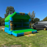 Construction Themed Green And Blue Castle