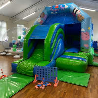 12ft X 18ft Blue And Green Combi Peppa Pig  Artwork