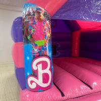 Pink Barbie Bouncy Castle