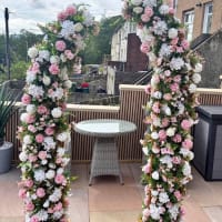 Pink And White Flower Hire
