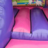 12ft X 15ft Childrens Unicorn Themed Bouncy Castle Slide Combo