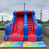 8ft Red And Blue Platform Slide