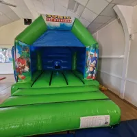 Green Sonic Bouncy Castle