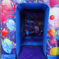 Blue And Purple Party Front Box Combi Disco