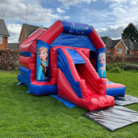 Frozen Combo Bouncy Castle With Slide