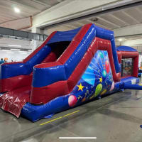 27ft Red And Blue Party Obstacle - Assault Course